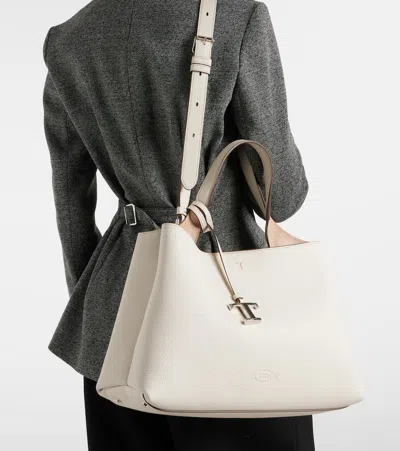 Tod's Apa Medium Leather Tote Bag In Sand