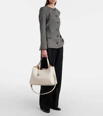 Tod's Apa Medium Leather Tote Bag In Sand