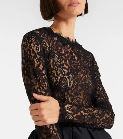 Rebecca Vallance Dixie Peplum Lace And Taffeta Minidress In Black