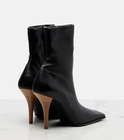 Alaïa Soft Square Boots In Leather In Black