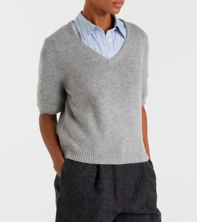 Jardin Des Orangers Wool And Cashmere Sweater In Gray