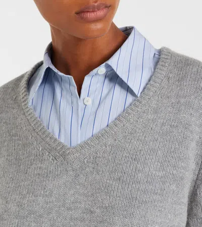Jardin Des Orangers Wool And Cashmere Sweater In Gray