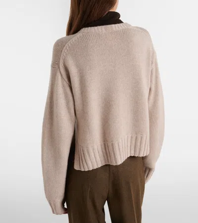 Jardin Des Orangers Wool And Cashmere Cardigan In Neutral