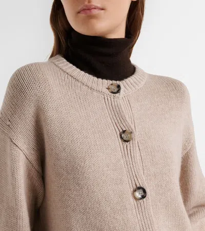 Jardin Des Orangers Wool And Cashmere Cardigan In Neutral