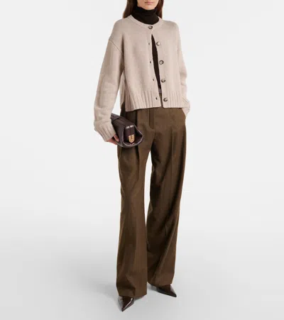 Jardin Des Orangers Wool And Cashmere Cardigan In Neutral