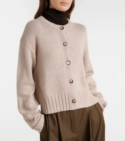 Jardin Des Orangers Wool And Cashmere Cardigan In Neutral