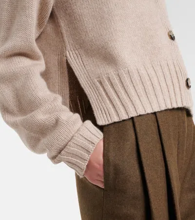 Jardin Des Orangers Wool And Cashmere Cardigan In Neutral