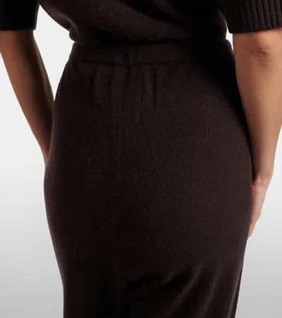 Extreme Cashmere Run Cashmere-blend Sweatpants In Black