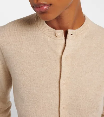 Extreme Cashmere Little Cashmere Cardigan In Brown