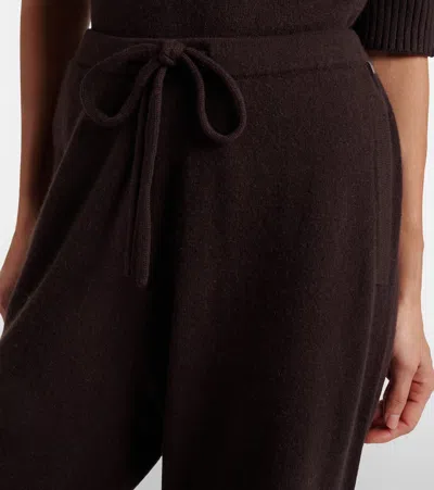 Extreme Cashmere Run Cashmere-blend Sweatpants In Black