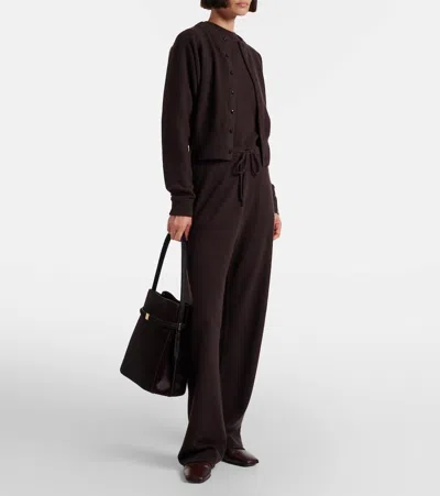 Extreme Cashmere Run Cashmere-blend Sweatpants In Black