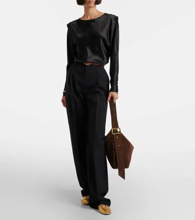 Amanu Zambia Suede Shoulder Bag In Brown