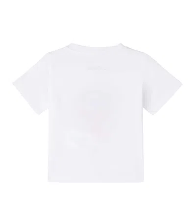 Stella Mccartney Baby Printed Cotton Jersey T-shirt In White