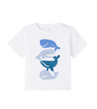 Stella Mccartney Baby Printed Cotton Jersey T-shirt In White