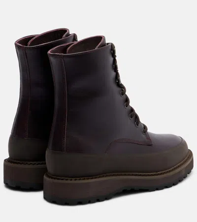 Le Monde Beryl Dolomite Leather Lace-up Boots In Brown