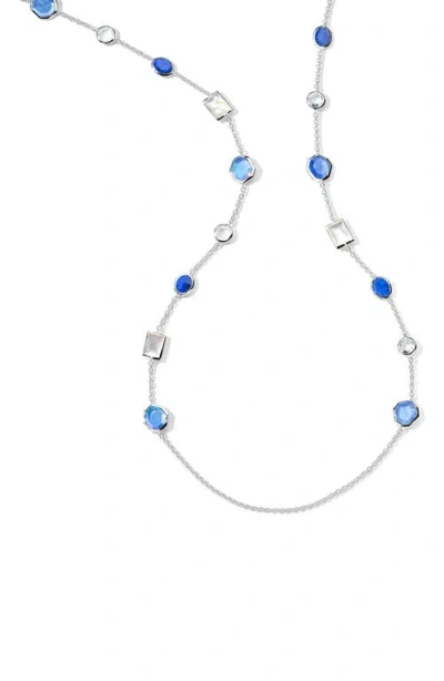 Ippolita Rock Candy Station Necklace In Blue