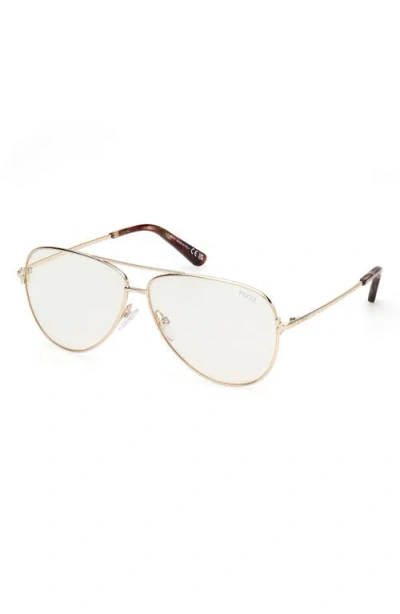 Pucci Emilio  60mm Pilot Sunglasses In Gold