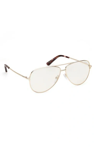 Pucci Emilio  60mm Pilot Sunglasses In Gold
