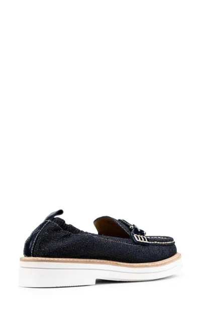 Donald Pliner Lomma Platform Loafer In Blue