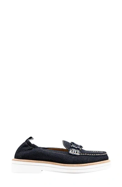 Donald Pliner Lomma Platform Loafer In Blue