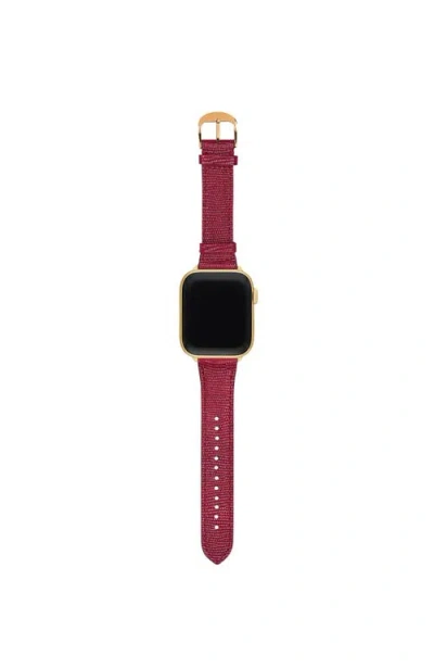 Hyer Goods Upcycled Leather Apple Watch Band In Brown