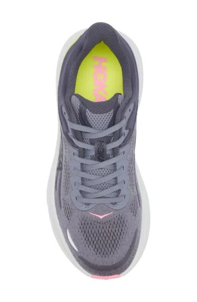 Hoka Bondi 9 Running Shoe In Gray