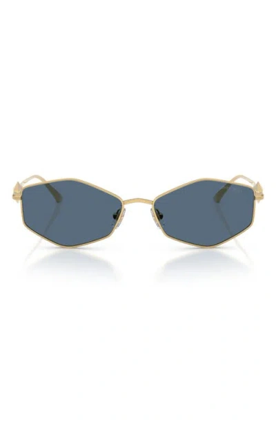 Jimmy Choo Zoey 55mm Geometric Sunglasses In Gold