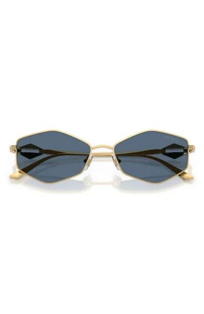 Jimmy Choo Zoey 55mm Geometric Sunglasses In Gold