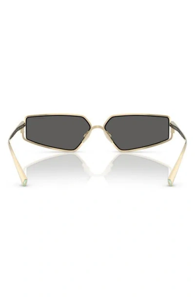 Tiffany & Co . 60mm Irregular Rectangular Sunglasses In Neutral