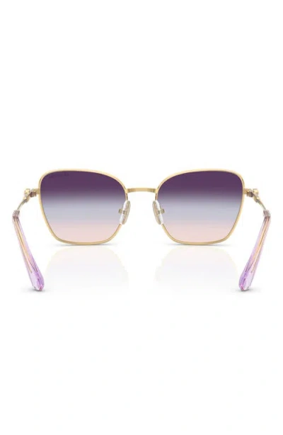 Swarovski 55mm Gradient Pilot Sunglasses In Gold