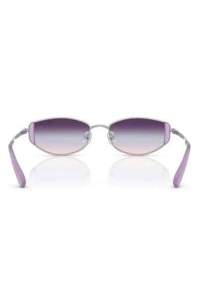 Swarovski 53mm Oval Sunglasses In Purple