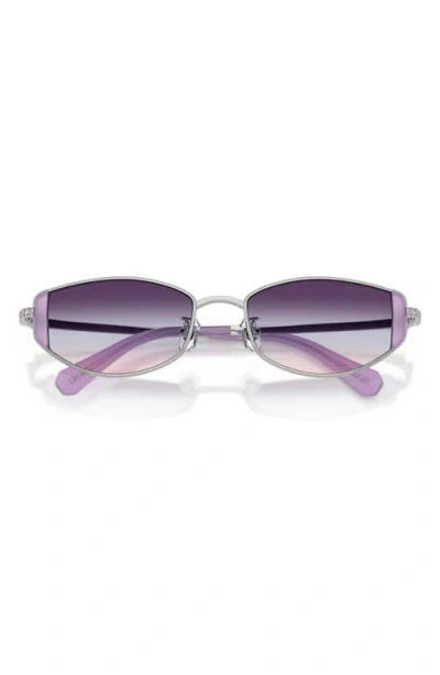 Swarovski 53mm Oval Sunglasses In Purple