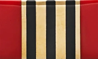 Tory Burch T-stripe Bangle Bracelet In Red