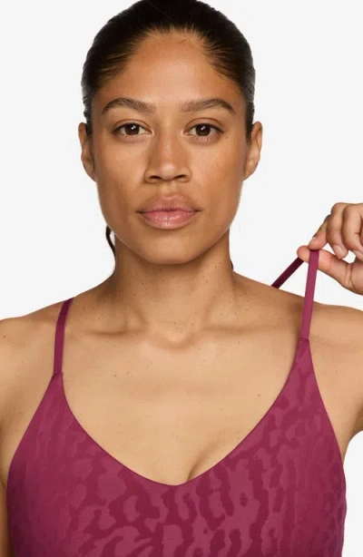 Nike Dri-fit Racerback Sports Bra In Pink