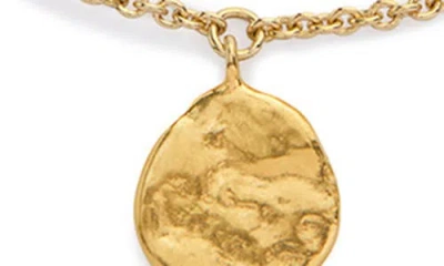 Monica Vinader Womens Capri 18ct Yellow Gold Vermeil And Keshi Pearl Station Bracelet