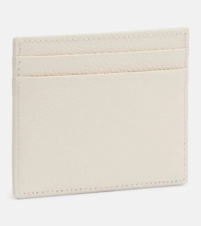 Valentino Embellished Leather Card Holder In Multi