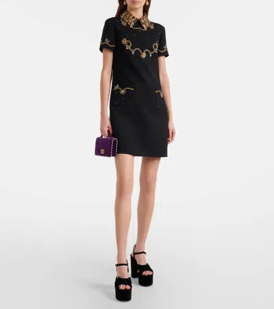 Valentino Crasher 125 Velvet Platform Sandals In Black