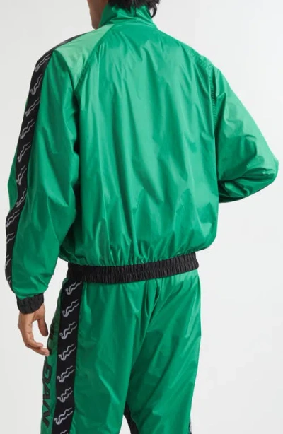 Lu'u Dan Windbreaker Track Jacket In Green