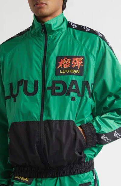 Lu'u Dan Windbreaker Track Jacket In Green