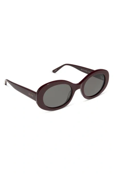 Diff Lainey 52mm Oval Sunglasses In Brown