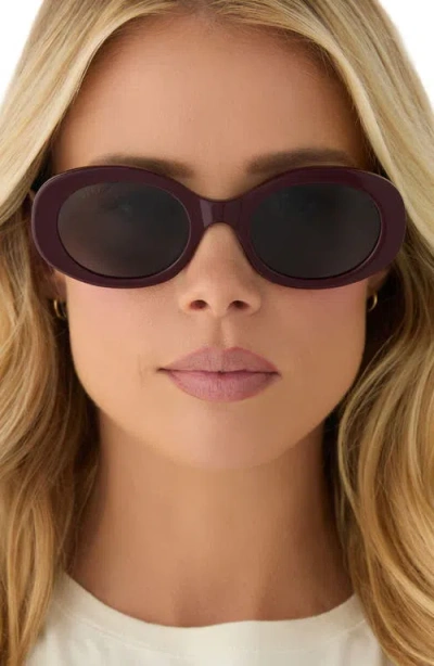 Diff Lainey 52mm Oval Sunglasses In Brown