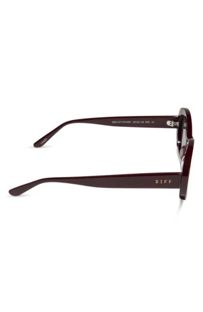 Diff Lainey 52mm Oval Sunglasses In Brown