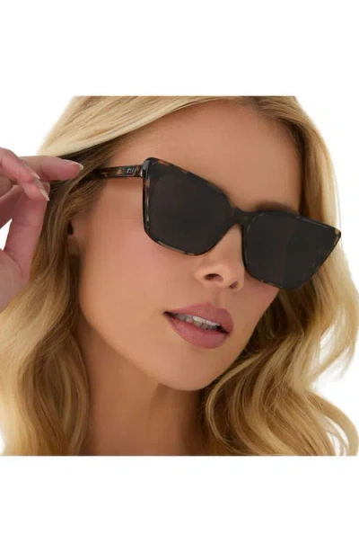 Diff Alina 61mm Cat Eye Sunglasses In Brown