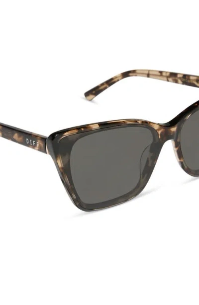 Diff Alina 61mm Cat Eye Sunglasses In Brown