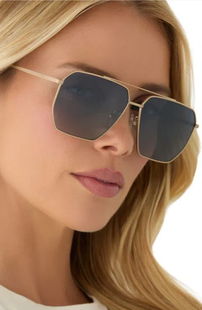 Diff Berkely 59mm Polarized Gradient Navigator Sunglasses In Blue