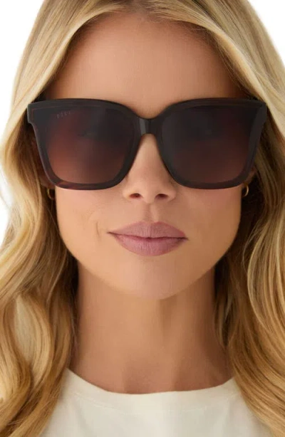 Diff Meredith Ii 59mm Square Sunglasses In Brown