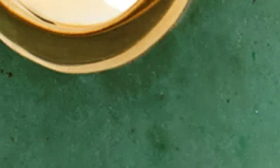 Monica Vinader X Kate Young Stone Hoop Earrings In Green