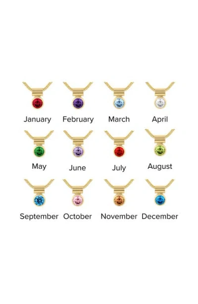 Set & Stones Ellie Multiple Birthstone Pendant Necklace In Gold