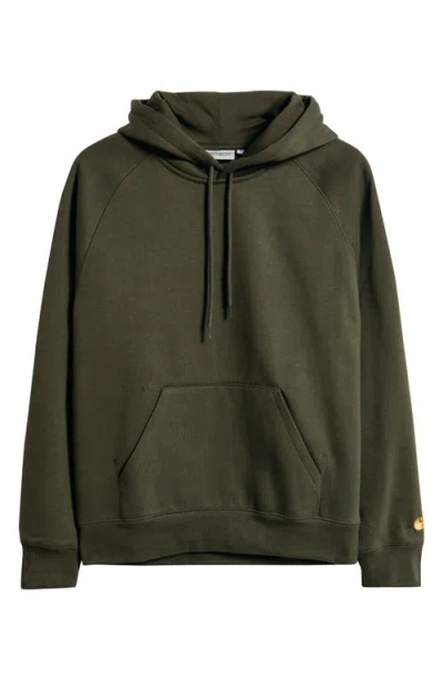 Carhartt Work In Progress Chase Fleece Hoodie In Green