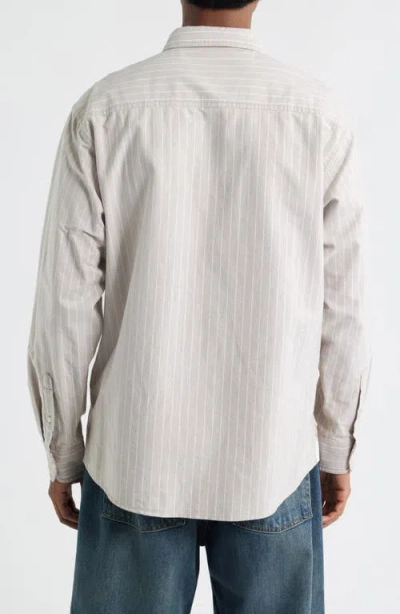 Carhartt Work In Progress Cassel Cotton Oxford Button-down Shirt In Neutral